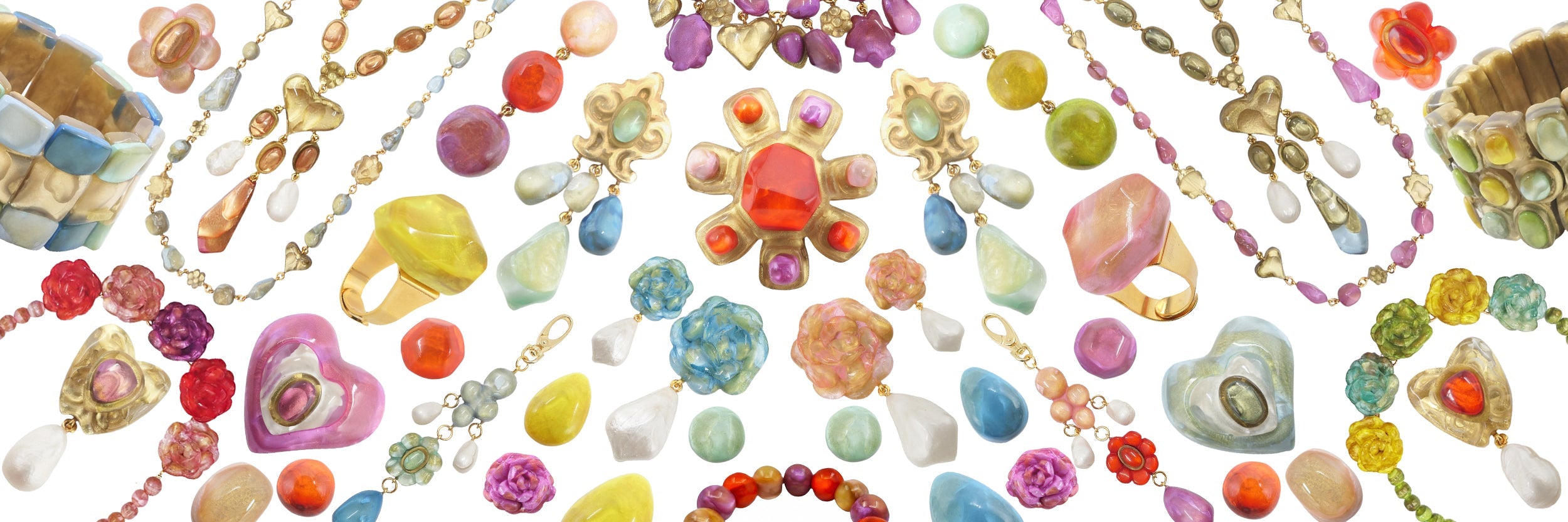 ZARA : Spectaculaire collier avec pendentif doré/nacré (Neuf avec